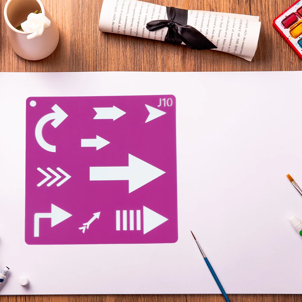 1Set Creative Geometrical Shape Stencils Drawing Templates DIY Art Crafts Safe for Children Intelligence Development