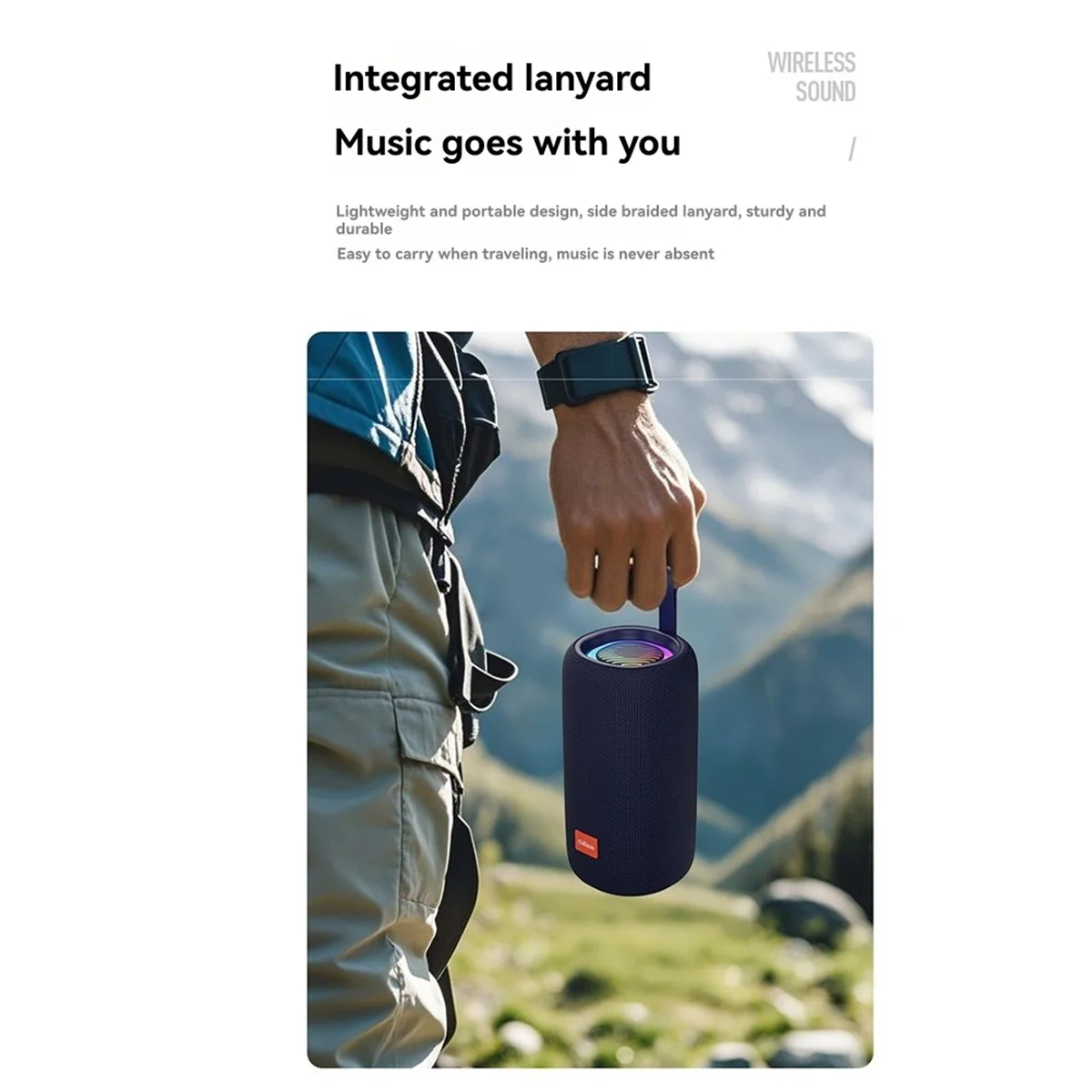 

2025 + уличный портативный Bluetooth-динамик, громкий 80 Вт, водонепроницаемый IPX6, глубокие басы, RGB-подсветка, звук студийного качества, готовый к вечеринкам у бассейна