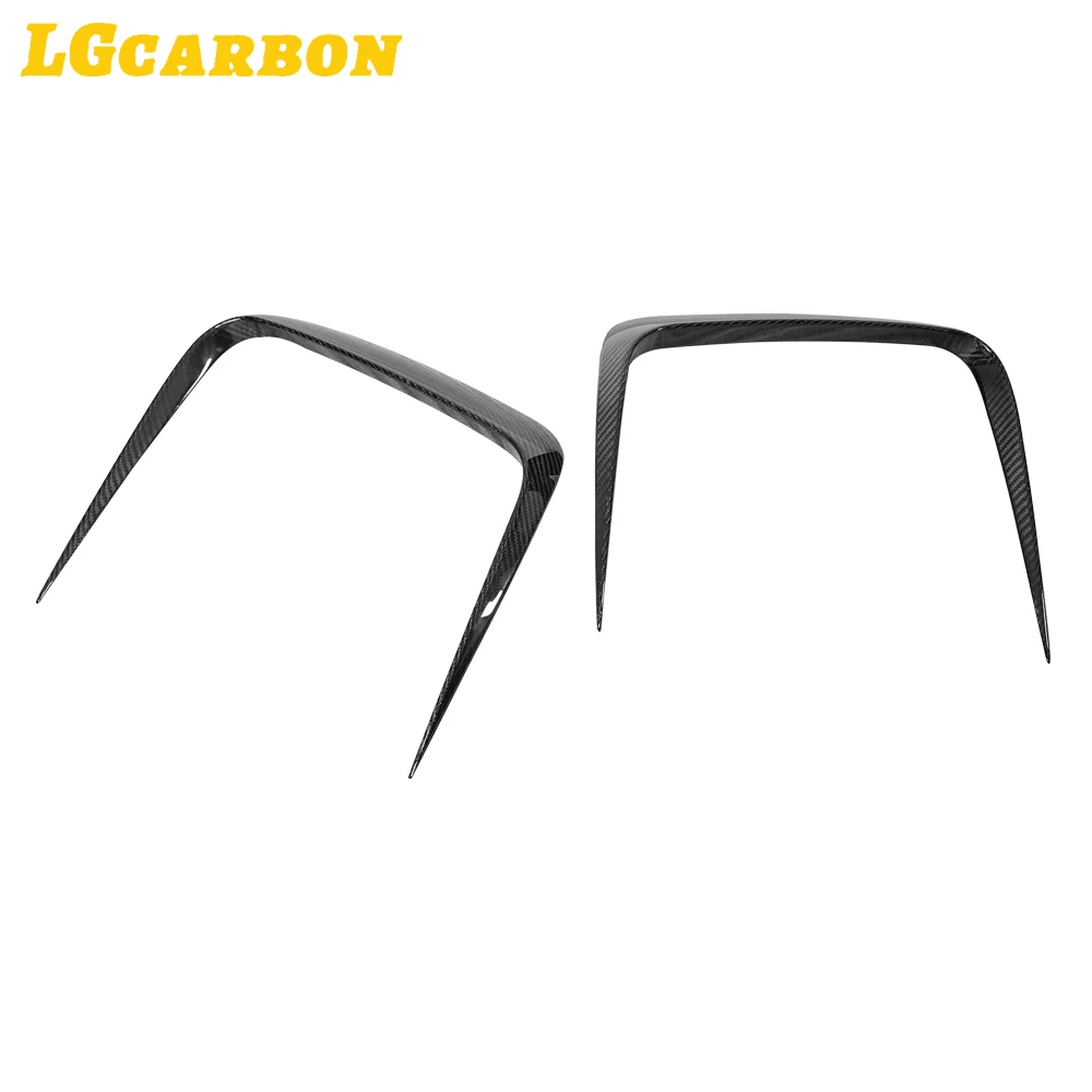 LGcarbon Real Dry Carbon Fiber Exterior Trim Front Bumper Vents Cover Carbon Fiber For Car For BMW 6 Series GT G32 2021+