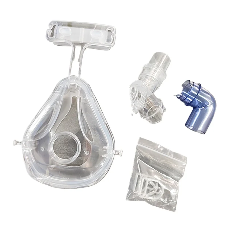 Medical apparatus respirator full face anti-snoring sleep mask manual power supply