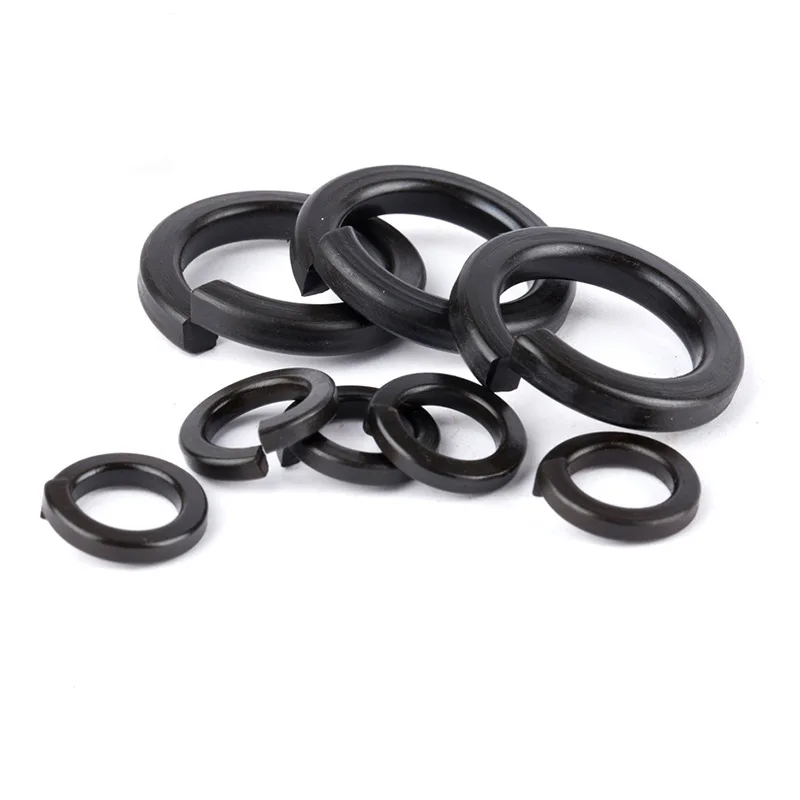 

10/50/100Pcs Carbon Steel Spring Lock Washers Split Lock Elastic Gasket Locking Rings O-ring Gasket Washer M2 M3 M4 M5 M6 M8 M10