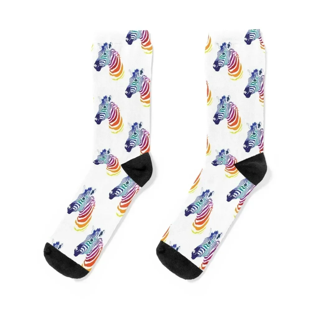 Rainbow Zebra Socks Wholesale Men's Ladies Socks Men's