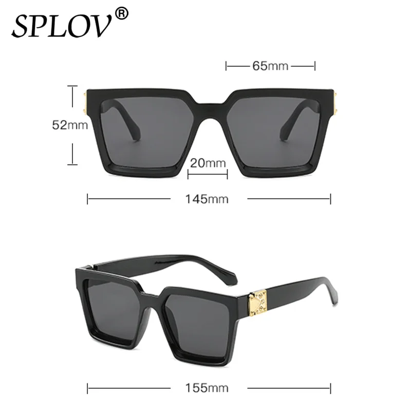 Punk Big Square Sunglasses Men Women Luxury Brand Designer Vintage Eyewear Large Frame Retro Shades UV400 Gafas De Sol - Image 3