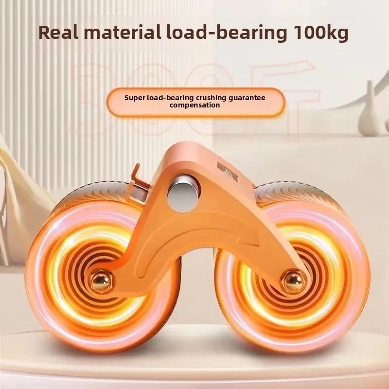 الارتداد التلقائي لعجلة البطن، ودعم الكوع المسطح، وجهاز تدريب البطن، ومعدات اللياقة البدنية المنزلية #4