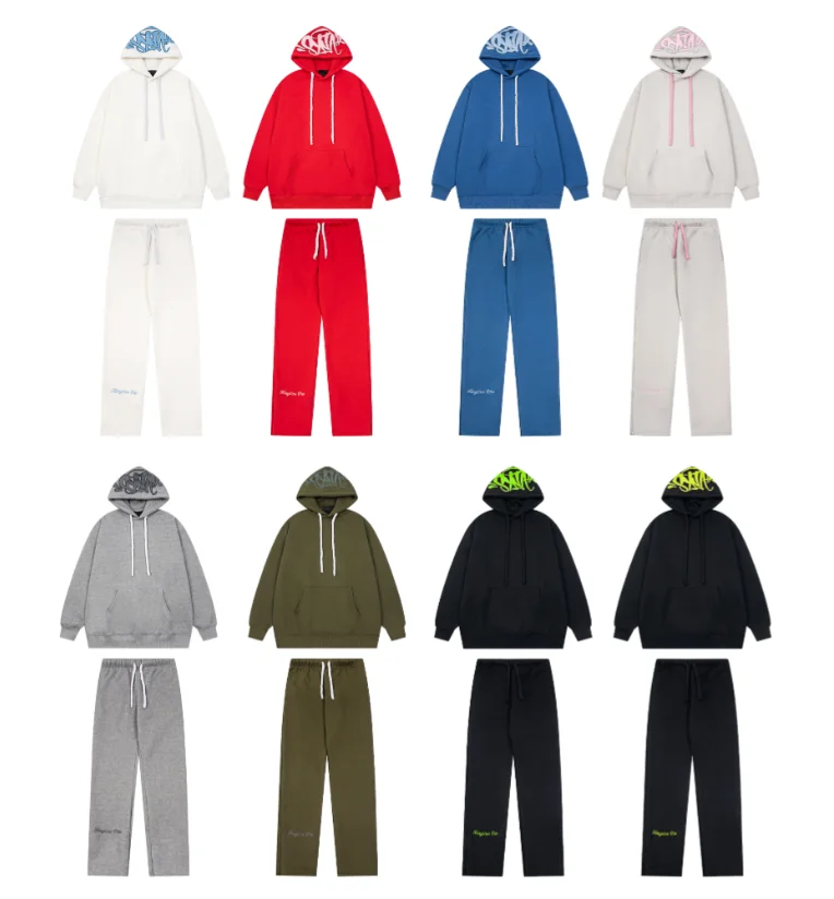 

Sy Jacket and Trousers Sports Jogging Men Cotton Hoodie Young Fashion Hooded Tops Pants Women's Streetwear Coats Warm Tracksuit