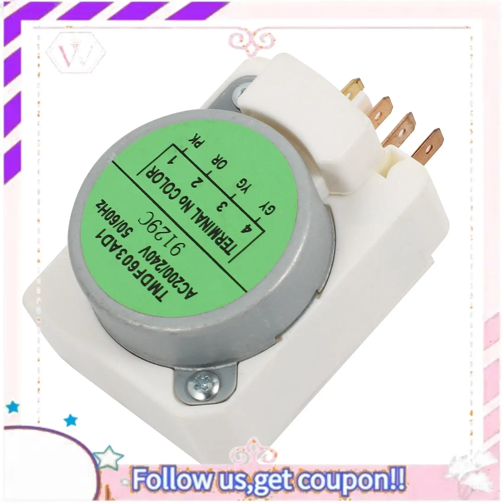 مؤقت إزالة الجليد الميكانيكي المتين لأجزاء الثلاجة TMDF603AD1 مؤقت إزالة الجليد للثلاجة