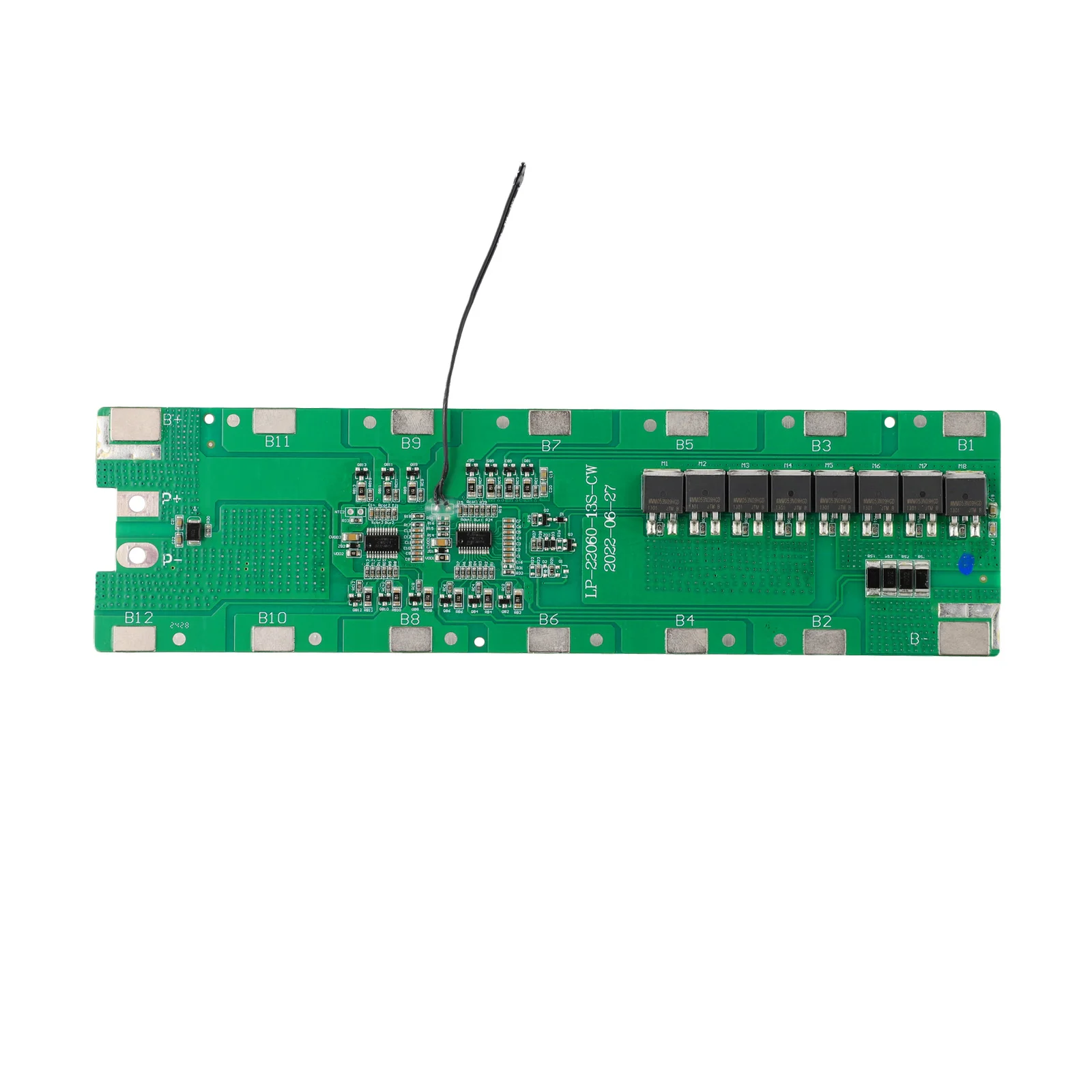 13S 6P 48V Spare E-bike Battery Box Holder PCB Board With Balance For E-scooter For 48V E-bike Battery Spare Part To Replace