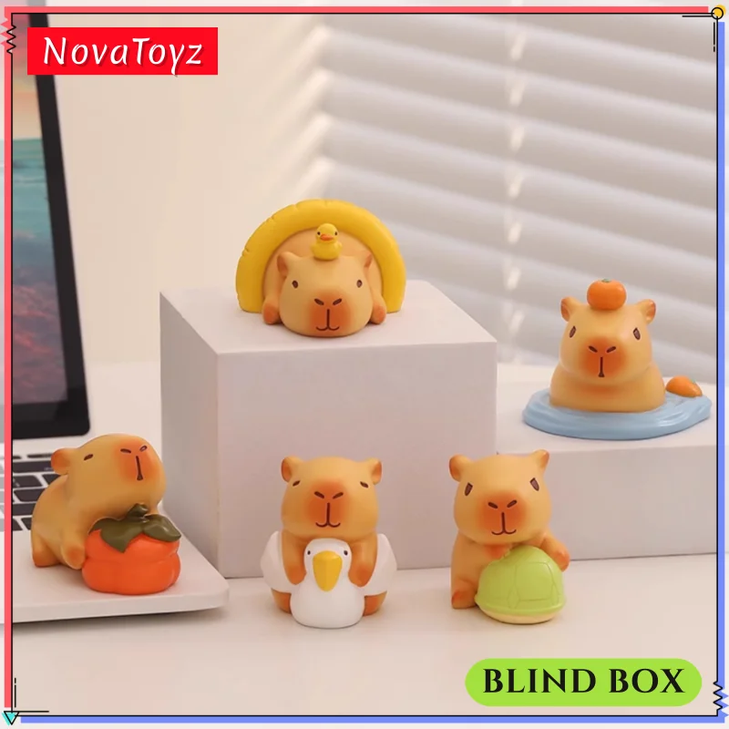 

New Cute Carpibala Dolphin In Stock Genuine Blind Box Decoration Workstation Decoration Stable Emotions Car Surprise Gift