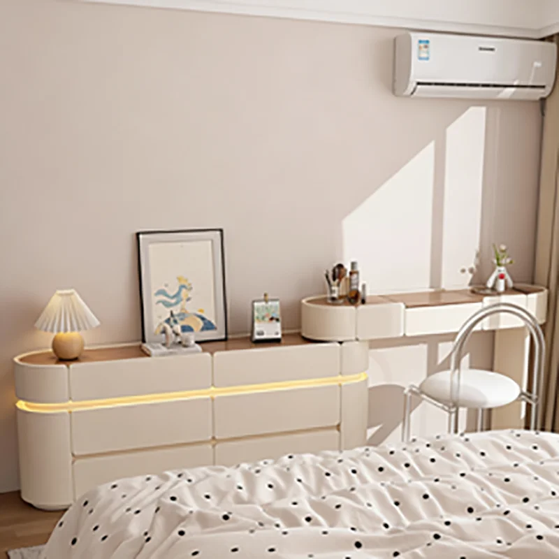 Scrivania da toeletta elegante nordica con design di stoccaggio Meticolosa scrivania da toeletta squisita Mobili classici alla moda Coiffeuse De Chambre