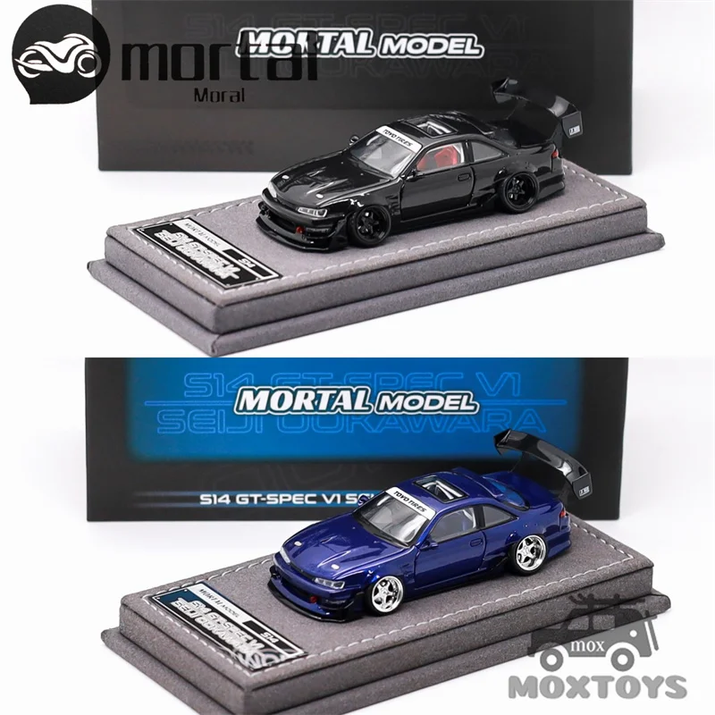

MORTAL 1:64 S14 GT-SPEC V1 SEIJI OOKAWAR, перламутрово-черный / синий Сан-Марино, ограниченная серия 999 экземпляров, модель автомобиля из литого металла