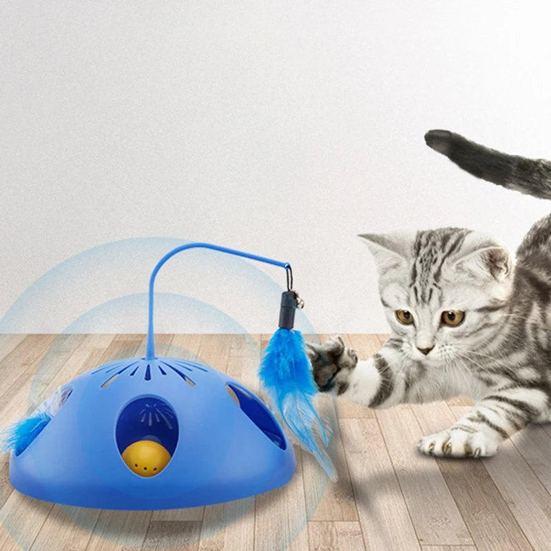 Relaxing Funny for Cat Toy with Plastic Exercise with Fine Interactive for Cat Hands M76D