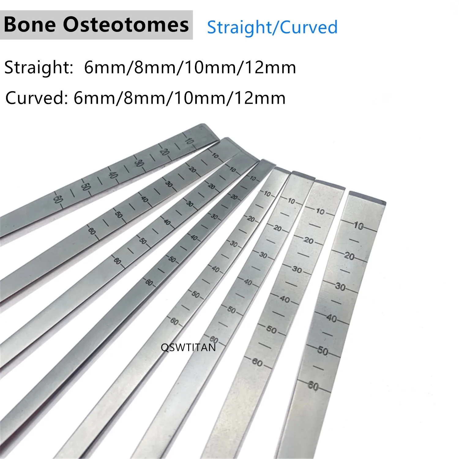 Orthopedics Osteotomes Bone knife Bone Osteotomes straight curved Veterinary Orthopedics Instruments