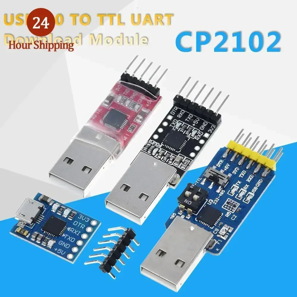 CP2102 USB 2.0 to UART TTL 5PIN Connector Module Serial Converter STC Replace FT232RL CH340G PL2303 CP9102X for Arduino Pro mini