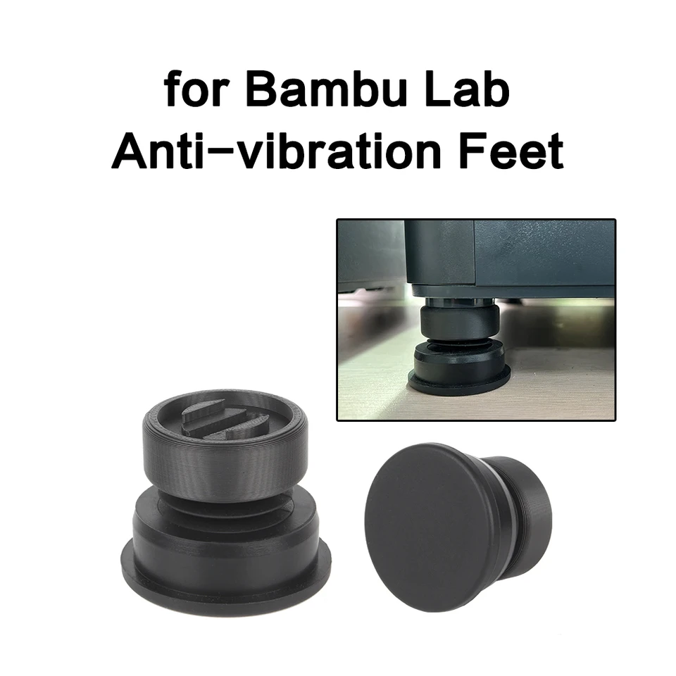 Bambu Lab 3D プリンタ防振足 P1P/P1S/P1 滑り止め防塵ゴム足パッド