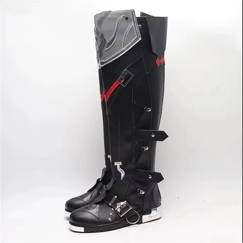 Jogos genshin impacto mais recente wriothesley cosplay sapatos botas fontaine role play halloween carnaval feminino masculino traje festa adereços