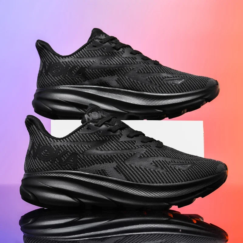 Men's Marathon Running Shoes Casual Sports Shoes Cushioning Soft Breathable Quick-Dry Sports Shoes Zapatos Altos Hombre
