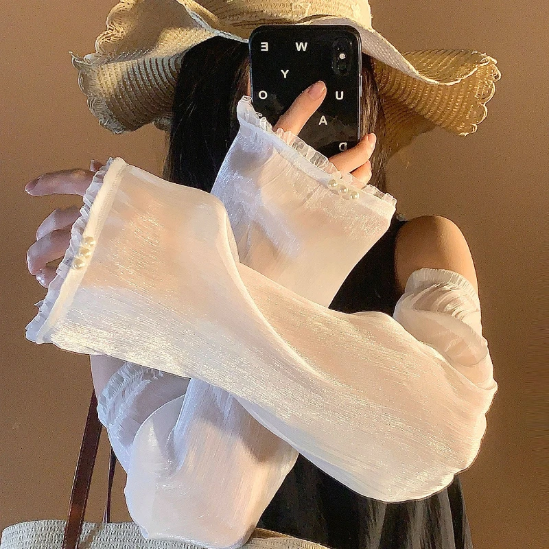 mangas-protetoras-solares-femininas-coreanas-com-renda-de-perolas-e-borda-de-renda-em-cogumelo-estilo-doce-e-solto-para-uso-exterior-viagens-de-verao-e-praia
