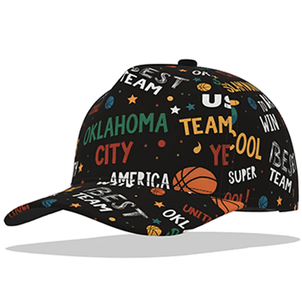 أمريكا أوكلاهوما قبعة بيسبول مخصص اسم رقم فريق Gilgeous قبعة البلد السفر الأمة الولايات المتحدة العلم القبعات