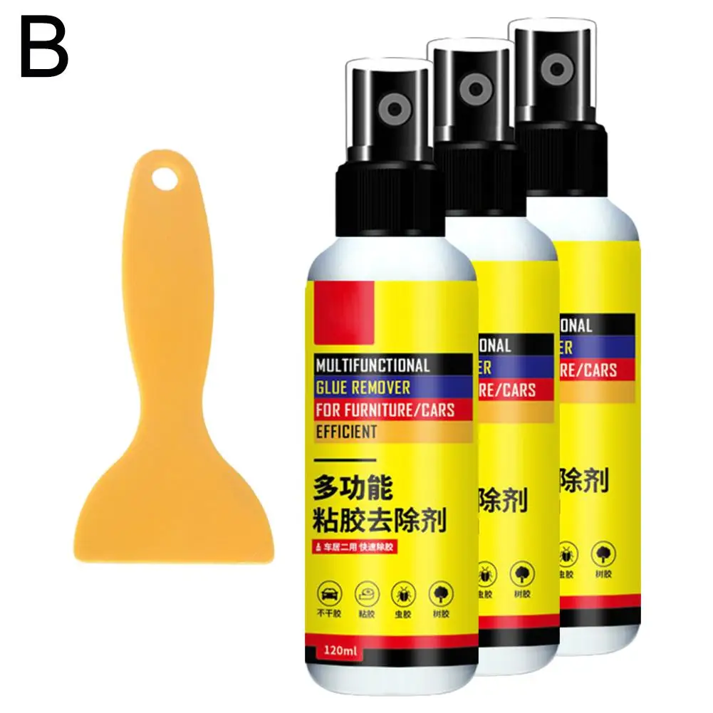 Multifunction Quick Adhesive Remover Strength Label Sticker Label Removal Spray Glass Cleaner Glue Wall Window Car E9B7