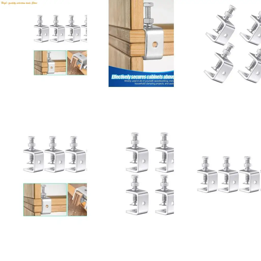 203F تجهيزات خشبية C-type من الفولاذ المقاوم للصدأ مقاطع قوية لوحة مسطحة الجهاز C-type النجارة مقطع ثابت #1