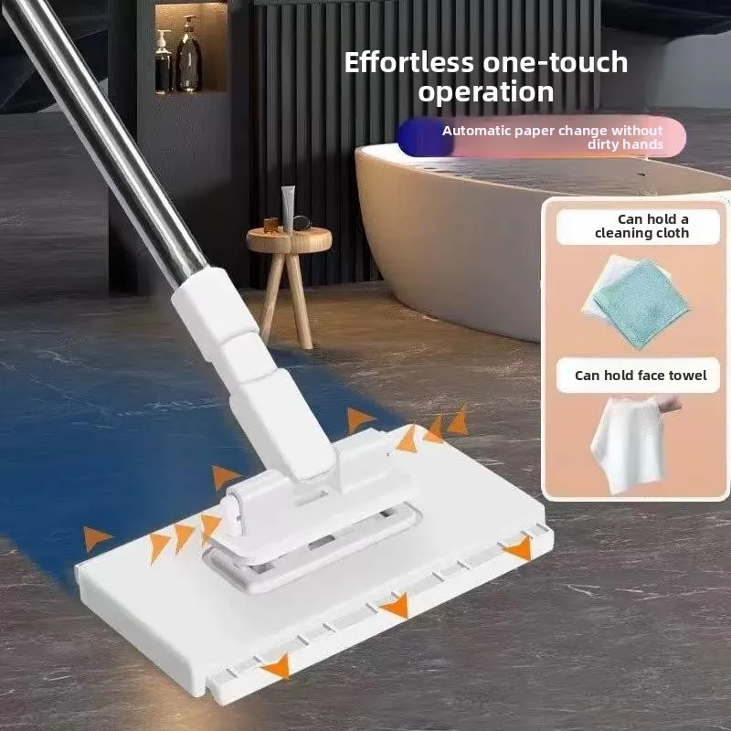 

Многофункциональная швабра-полотенце для уборки дома: плоская, без отжима, с совком, экологичный инструмент для уборки