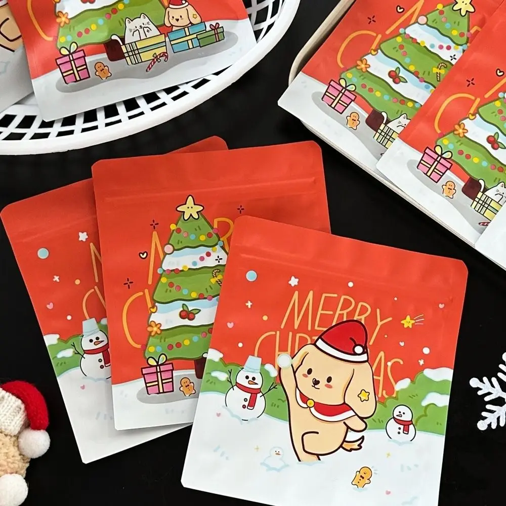 10Pcs New Cute Cartoon Zip-lock Bag Aluminum foil Self Sealing Gift Bag Creative Kawaii Packaging Bags Snack