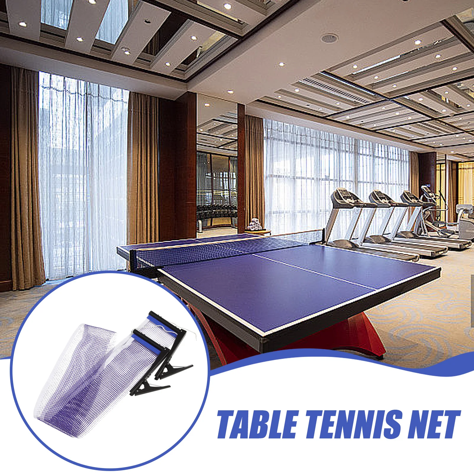 مجموعة واحدة من شبكة تنس الطاولة المحمولة القابلة للطي مع رف، تصميم خفيف الوزن ومقاوم للاهتراء للاستخدام الداخلي والخارجي