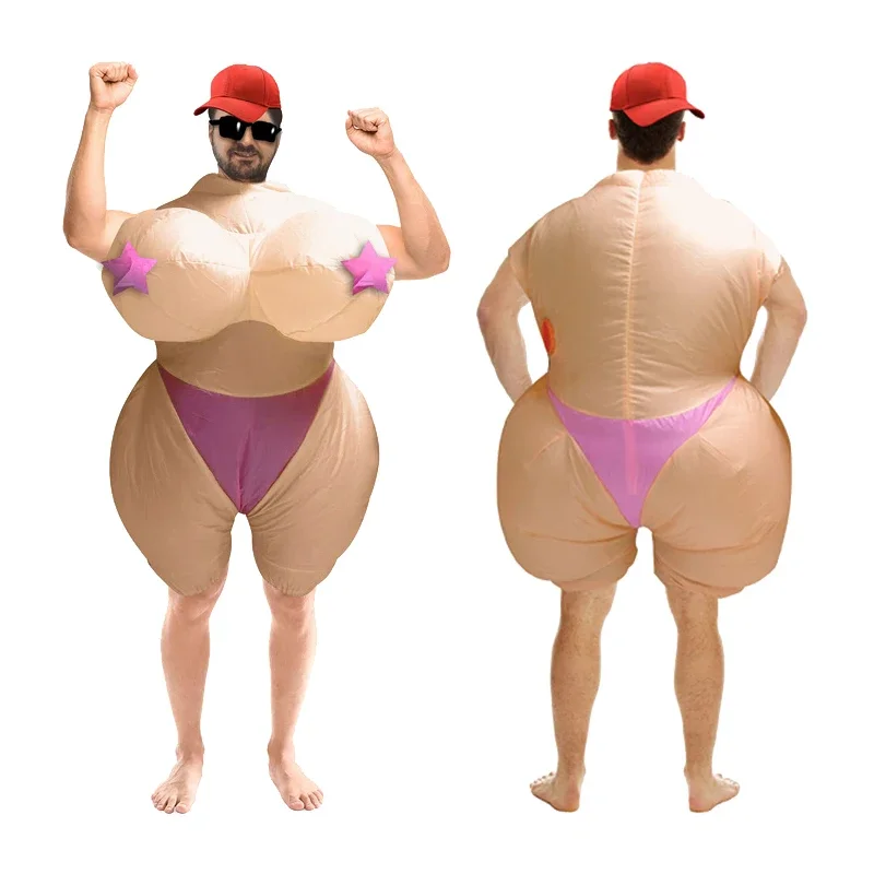 

Забавная сексуальная надувная одежда Бобо на Хэллоуин для взрослых для мужчин, прогулочная кукла, костюмы для выступлений, одежда для ежегодной встречи Бобо