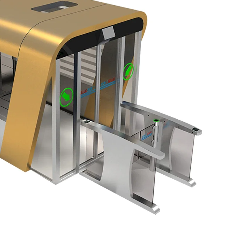 SEWO Secukey Access Control High Speed Gate Turnstile With Warning Lamp for Hotel Shopping Mall Public Office Door Entrance