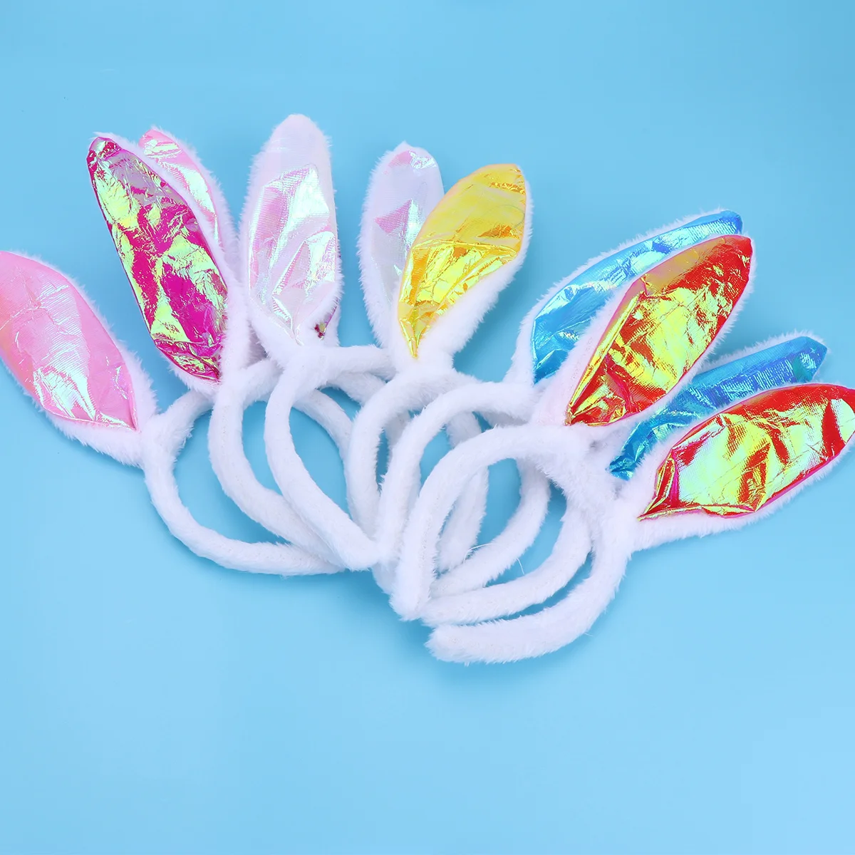 

6 Pcs Gathering Headbands Ear Hair Hoop Rabbit Ears Halloween Costume Accessories Carnival Party Headdress