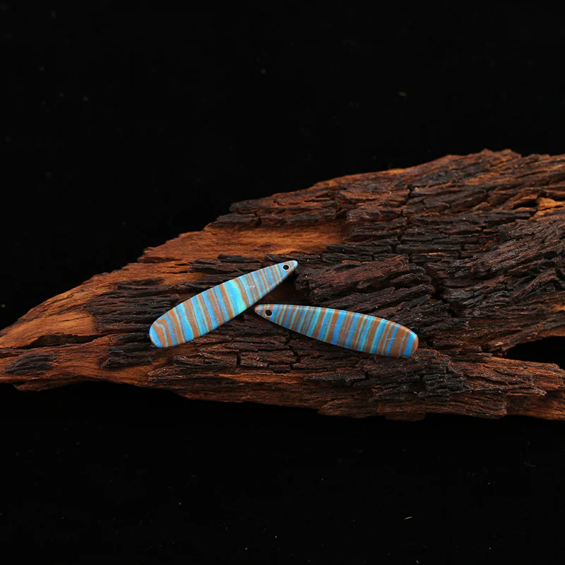 B&F Rainbow Jasper Earring Beads for Jewelry Making, Handmade Natural stones beads, Stones for jewelry Making Supplies