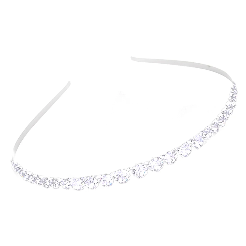 

Rhinestone Tiara For Women Elegant Bridal Crown Wedding Headdress Bloom Crown Charming Lightweight Durable Party