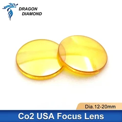 USA ZnSe CVD Co2 Laser Lens Dia.15mm FL 38.1 50.8 63.5 76.2 101.6 127mm For C02 Laser Machine 1.5 inch 2 inch 2.5 inch