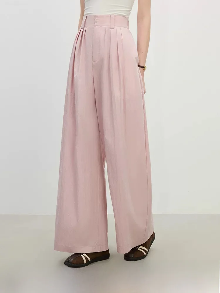 

Versatile Casual Straight Leg Pants Women's Summer 2025 New Style Comfortable Cotton Natural Waist Pocket Detail