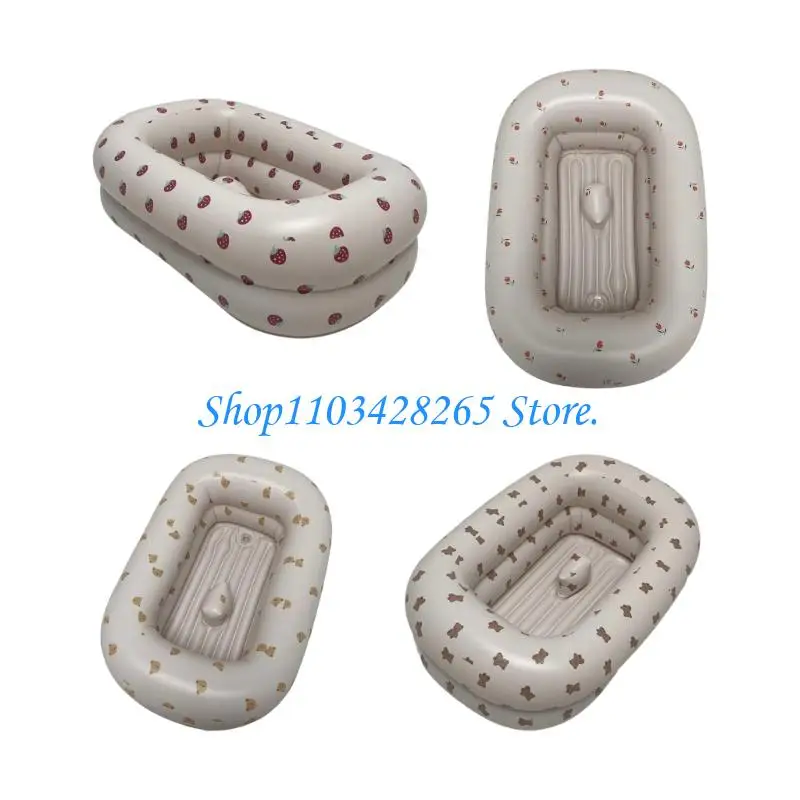 

G2TE Foldable Infant Bath Tub Quick Inflation Deflation Easy Storage Summer Daily Use