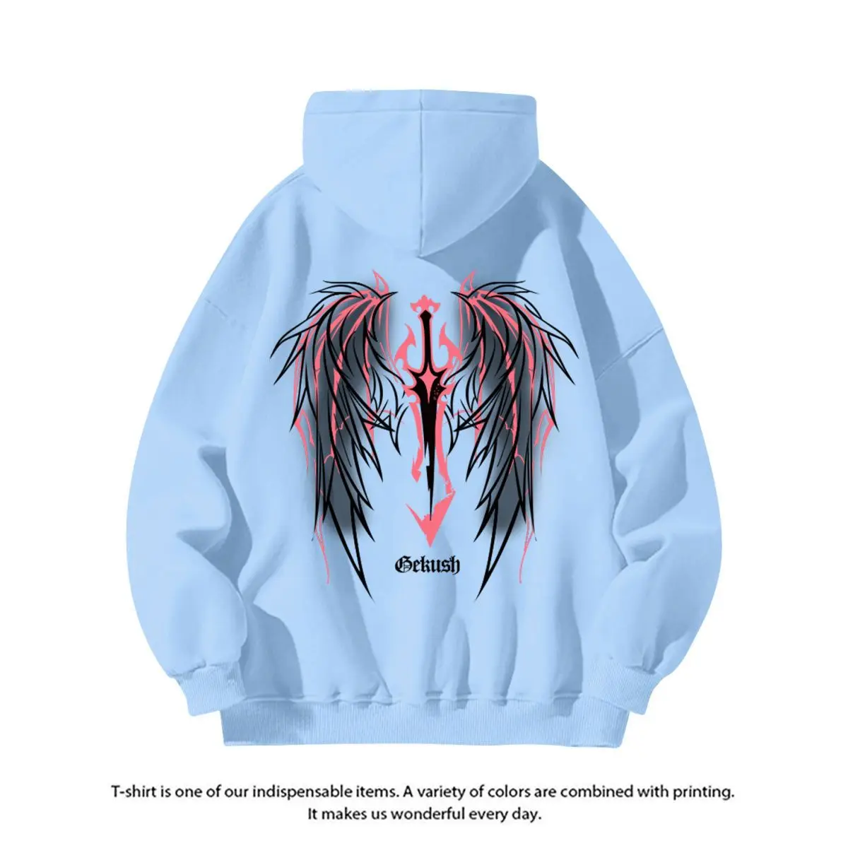 Hiphop hooded hoodies sweatshirts voor dames roze met orint op zwarte vrouwelijke kleding grafisch katoen jaren 90 vintage bijpassende M tops