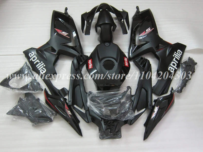 4Gifts New ABS Motorcycle Fairings Kit Fit For Aprilia RS125 06 07 08 09 10 11 RS 125 2006 2007 2008 2009 2010 2011 Black Red