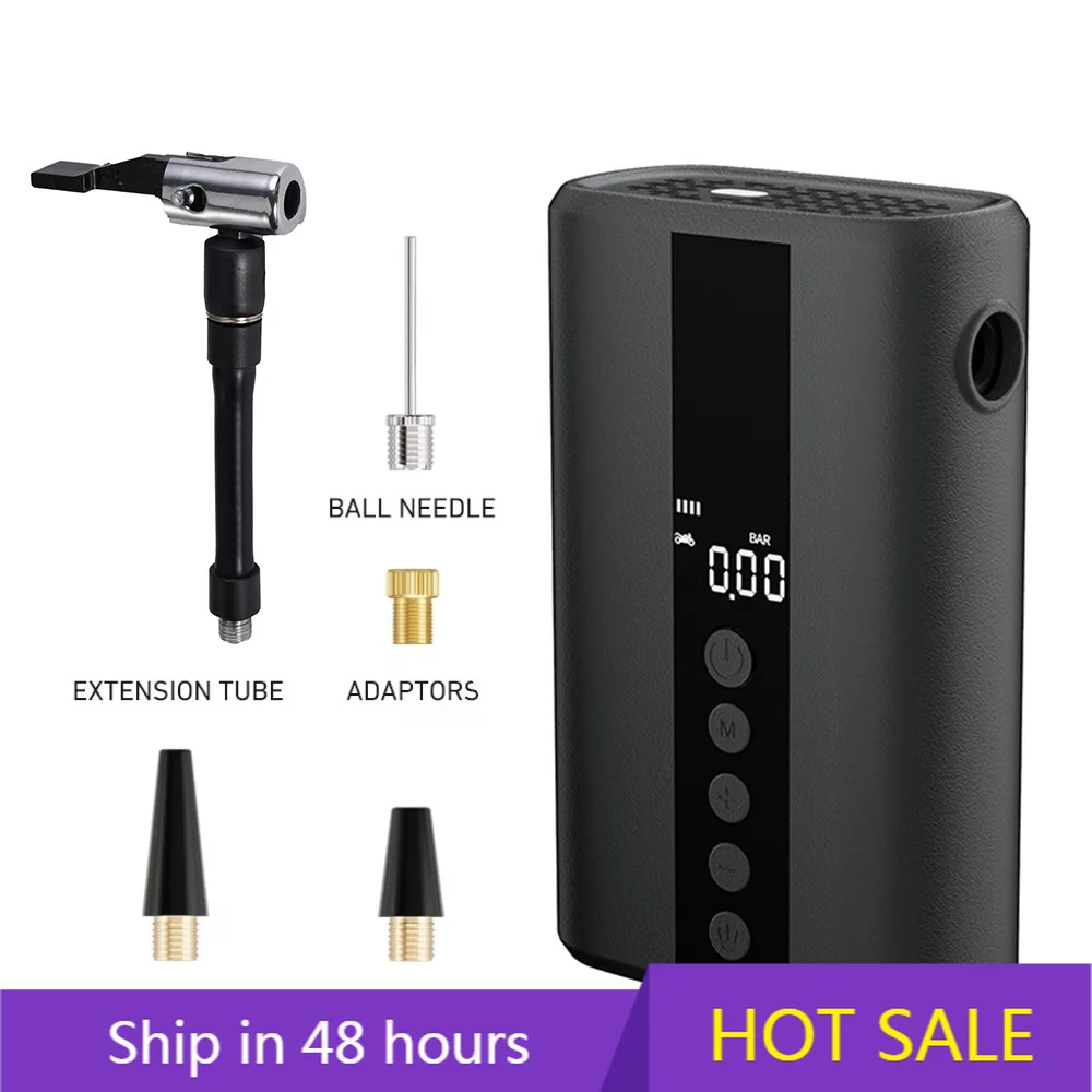 

POWER LEAPTravel Portable Pocket Bicycle Ball High Pressure Waterproof Dual Valve Electric Air Pump