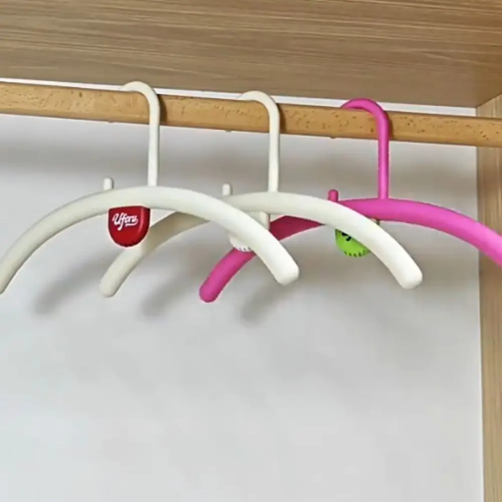 

5 шт. утолщенная полукруглая вешалка для пальто, нескользящая сушилка без следов, многоразовая компактная вешалка для одежды, квартира