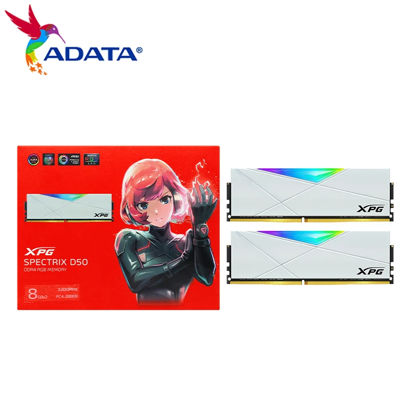 Adata DDR4 RAM With RGB 3600MHz 16GB 8GB 3200MHz 16GB XPG SPECTRIX D50 Memory Module Ram For Desktop