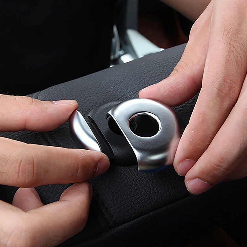 

Car Seat Headrest Head Pillow Post Adjustment Buttons Cover Decoration Sticker For BMW 3 Series F30 2013-18 Interior Accessories