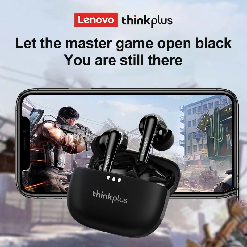 100% original lenovo lp3 pro neue tws kopfhörer drahtlose bluetooth 5,2 geräusch reduzierende ohrhörer hifi sound kopfhörer mit geringer latenz