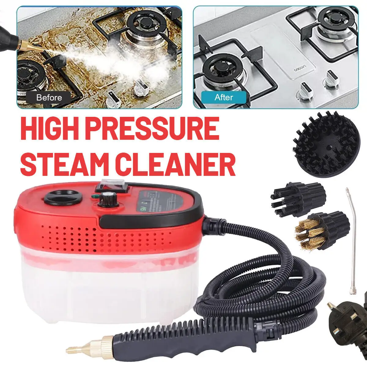 1.2L 2500W Handheld Cleaner High Temperature Portable Steam Cleaning Hine UK