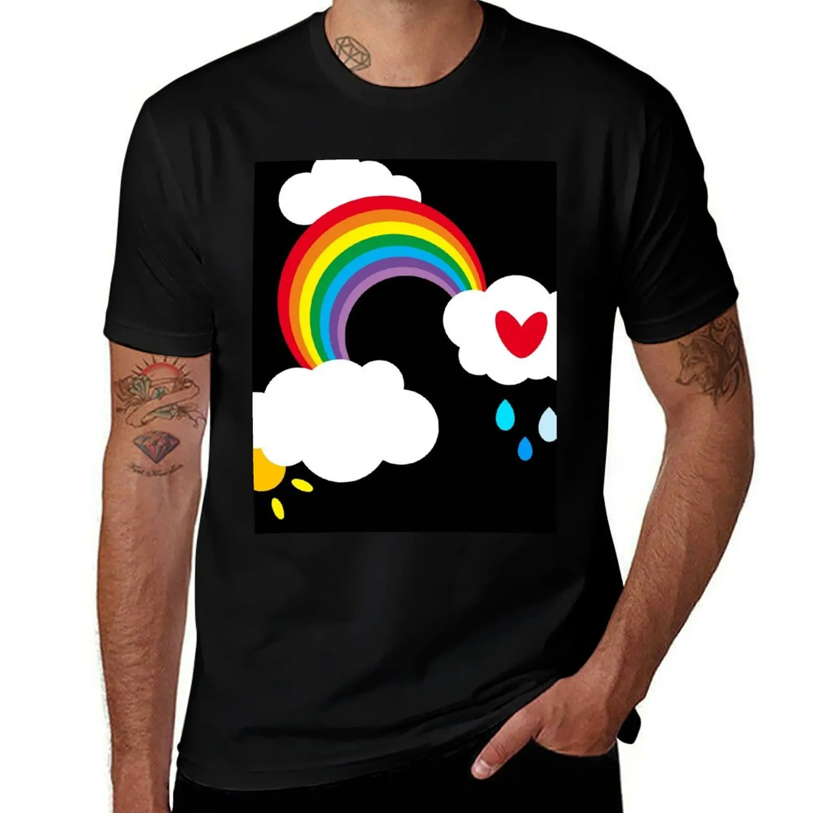 Rainbow Weather Pattern 14 T-Shirt anime stuff summer clothes big and tall t shirts for men