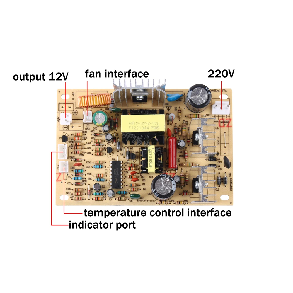 Dozownik do wody AC-DC elektroniczna płytka chłodząca moduł zasilania chłodząca 220V do 12V 6A płyta zasilająca przełączająca