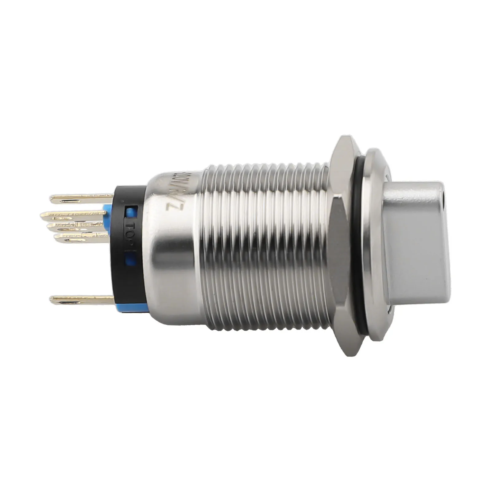 1pc 19mm Selector Rotary Switch Latching 2Position 1NO1NC 110-220V Push Button Switch For CNC Machine Industry Equipment