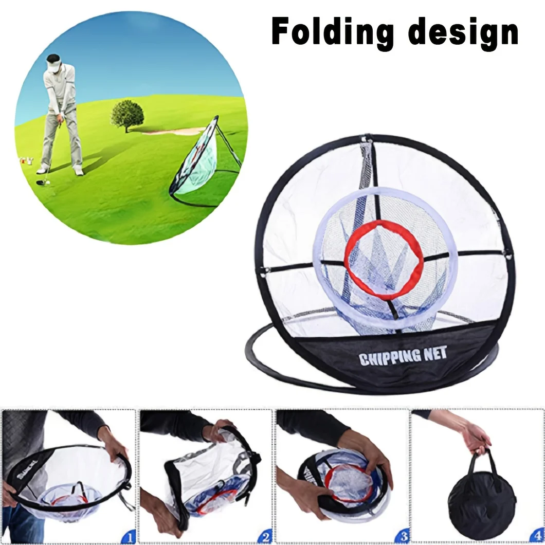 

Pop Up Golf Chipping Net with Golf Chipping Mat, Target Practice, Foldable Swing Trainer for Indoor & Outdoor