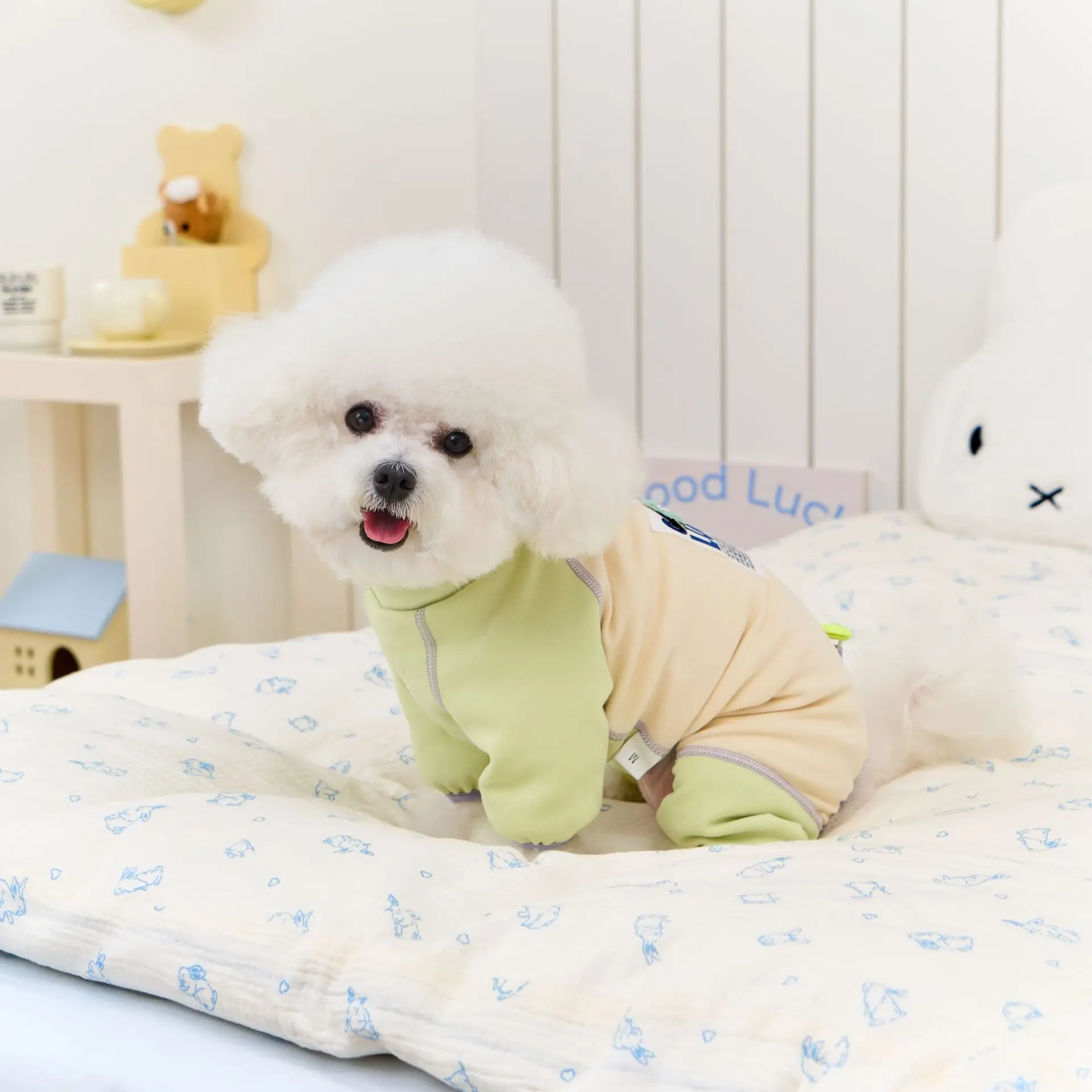 ملابس الكلاب من الجلد الثاني، بدلة قطعة واحدة ناعمة بدون خياطة للحيوانات الأليفة مصنوعة من قماش درجة الطفل لمعاطف الشتاء المريحة