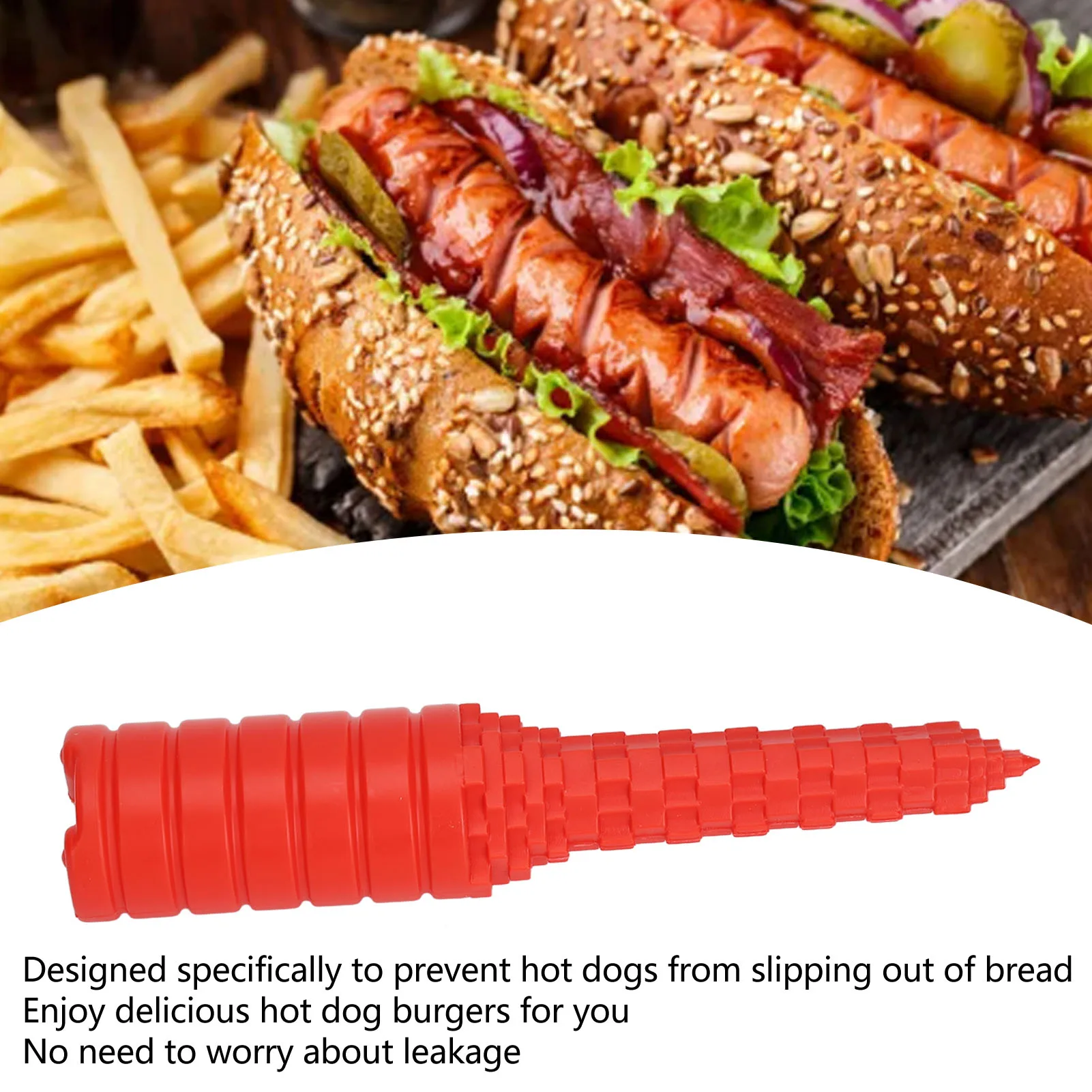 Hot Dog Bun Driller Hot Dog Bread Driller Hot Dog Bun Driller Hotdog Bun Driller Tool Baking Supplies for Grilling BBQ Sausages