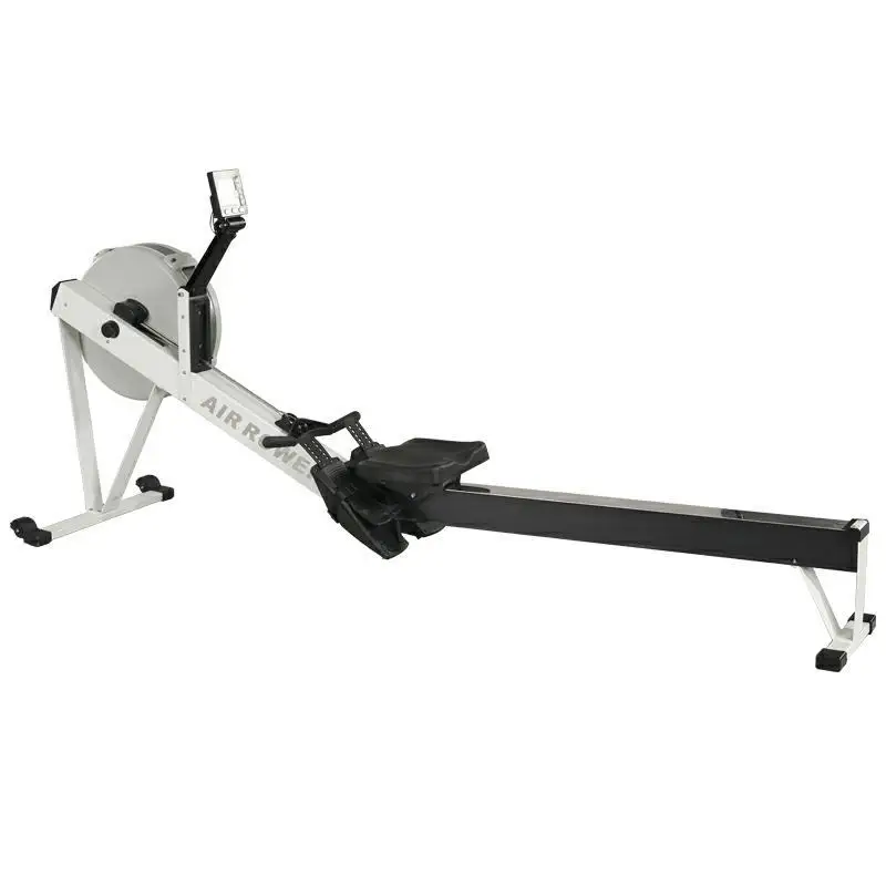 Air Rowing Machine For Home Use Foldable Indoor Rower Exercise Equipment For Whole Body Workout 10 Resistance Levels